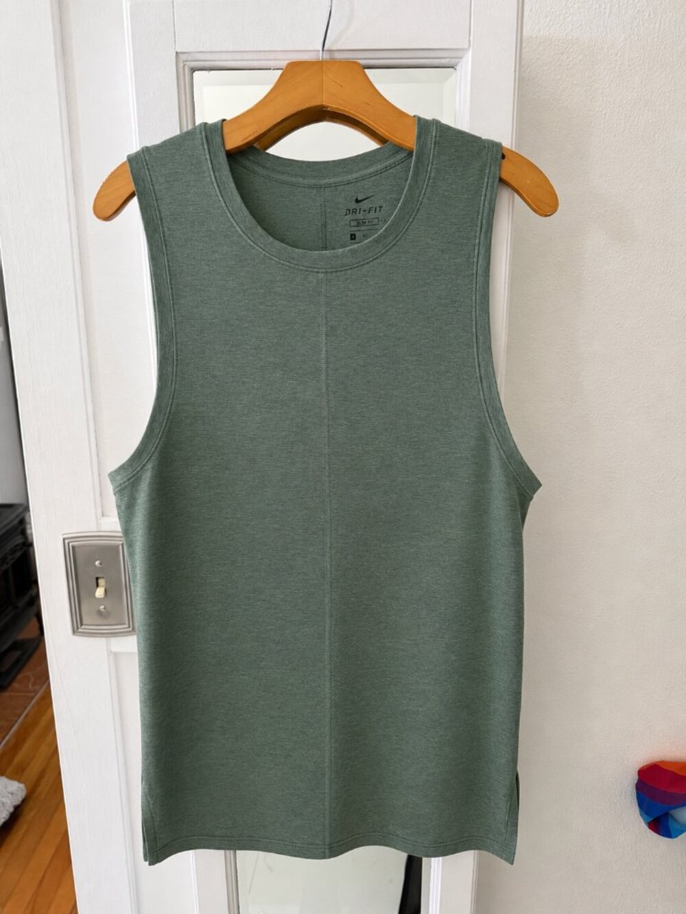 Nike Yoga Dri-FIT Tank | Men's Medium | Sage Green | Slim Fit